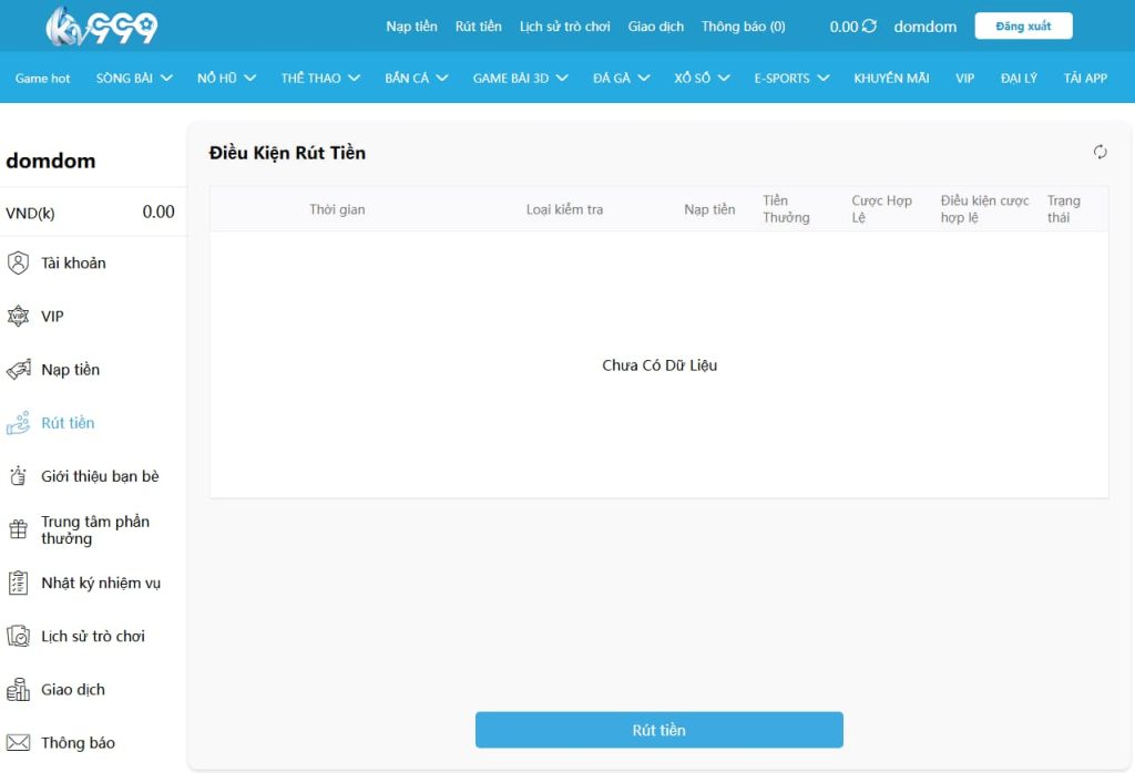 Điều Kiện Rút Tiền Dagakv999
